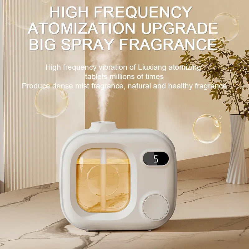 5 Speed Aroma Diffuser USB Rechargeable Essential Oil Auto Spray with Timer for Bedroom