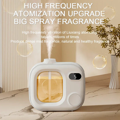 5 Speed Aroma Diffuser USB Rechargeable Essential Oil Auto Spray with Timer for Bedroom